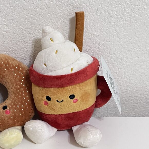 Hallmark Better Together Doughnut and Latte Magnetic Plush Pair Set w/ TAG - Picture 3 of 7